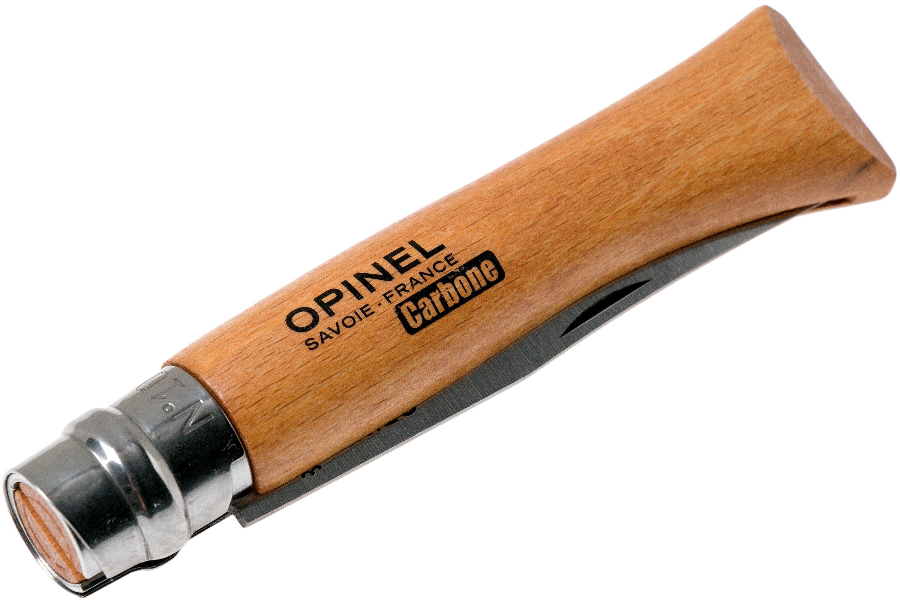 Opinel No. 10 pocket knife, carbon steel, blade length 10 cm ...