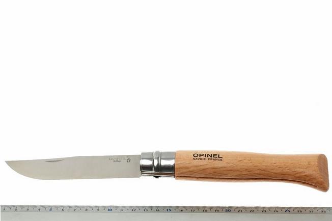 Opinel No. 12 pocket knife, stainless steel, blade length 12 cm