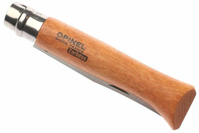 Opinel No. 12 pocket knife, carbon steel, blade length 12 cm