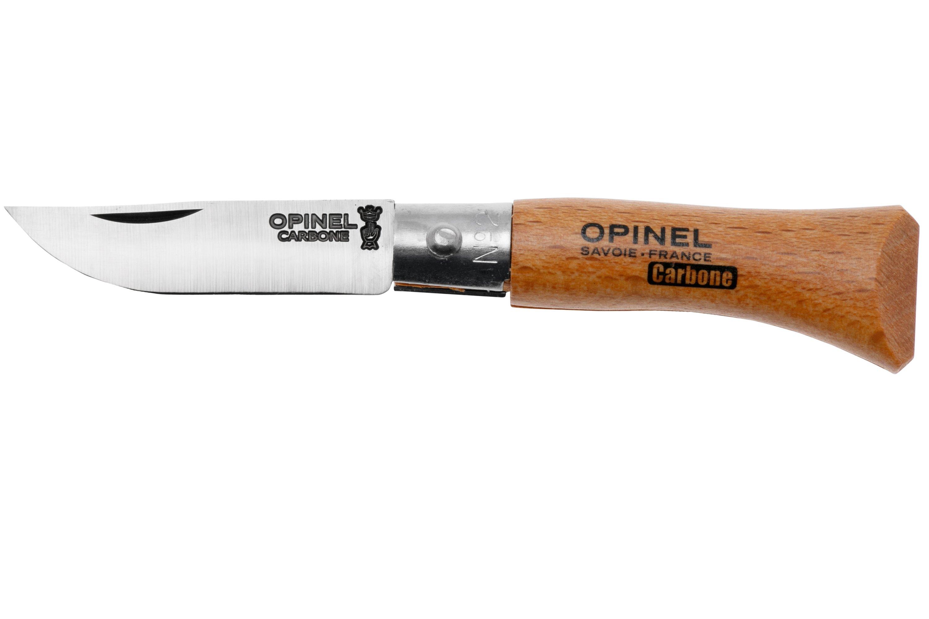  Opinel No.08 Carbon Steel Folding Pocket Knife with Beechwood  Handle, Brown (2540089) : Folding Camping Knives : Sports & Outdoors