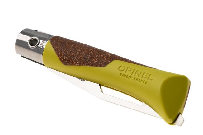 Obraz dla Nóż składany Opinel Néo7 Alpine 3241, Made For The Elements, Satin Stainless Steel, Linden Yellow Polypropylene, Cork Inlay, ząbkowany