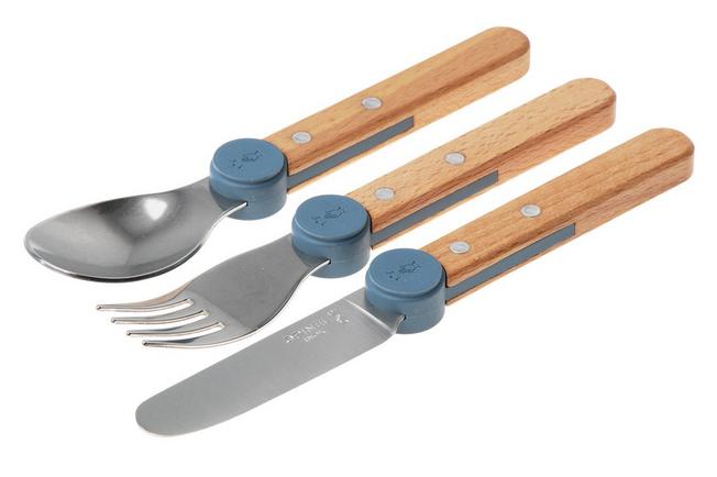 Afbeelding voor Opinel Le Petit Gourmet 3257 Rain Blue, 3-delige kinderbestekset