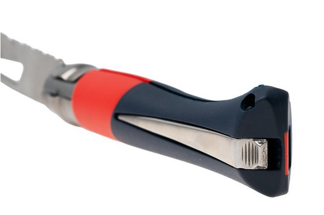 Immagine per Opinel No. 09 Ocean 3262, Made For The Elements, Satin Stainless Steel, Red Polyamide, pcoltello da marinaio parzialmente seghettato