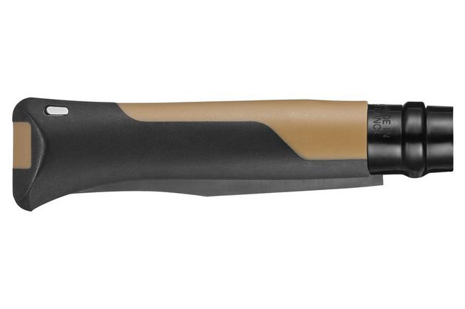 Obraz dla Nóż składany Opinel No. 08 Horizon 3303, Made For The Elements, Black PVD Stainless Steel, Mustard / Black Polyamide