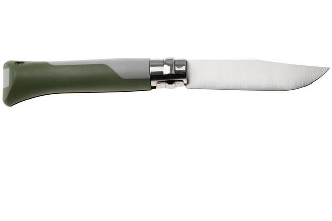 Obraz dla Nóż składany Opinel No. 08 Horizon 3304, Made For The Elements, Satin Stainless Steel, Pebble Grey / Khaki Polyamide