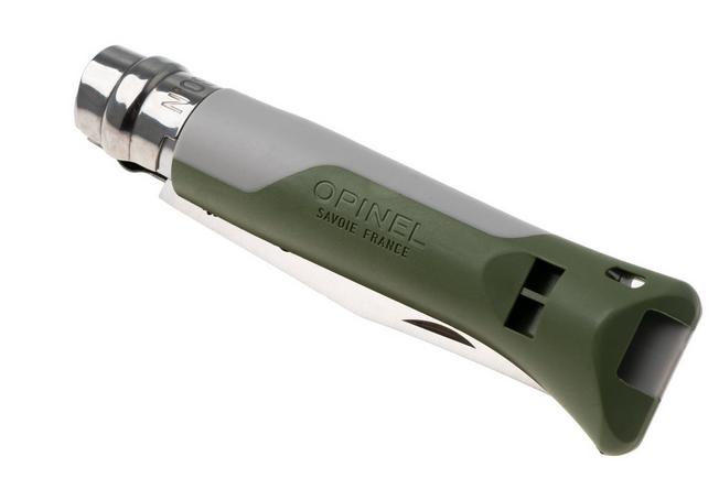 Obraz dla Nóż składany Opinel No. 08 Horizon 3304, Made For The Elements, Satin Stainless Steel, Pebble Grey / Khaki Polyamide