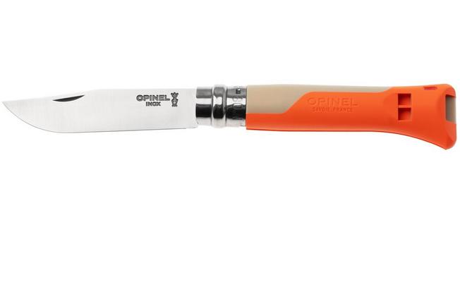 Obraz dla Nóż składany Opinel No. 08 Horizon 3305, Made For The Elements, Satin Stainless Steel, Orange / Sand Polyamide