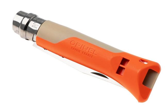 Obraz dla Nóż składany Opinel No. 08 Horizon 3305, Made For The Elements, Satin Stainless Steel, Orange / Sand Polyamide