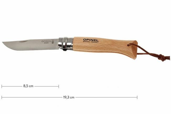 NAVAJA OPINEL Nº 8 INOX. 8,3CM Cuchillería