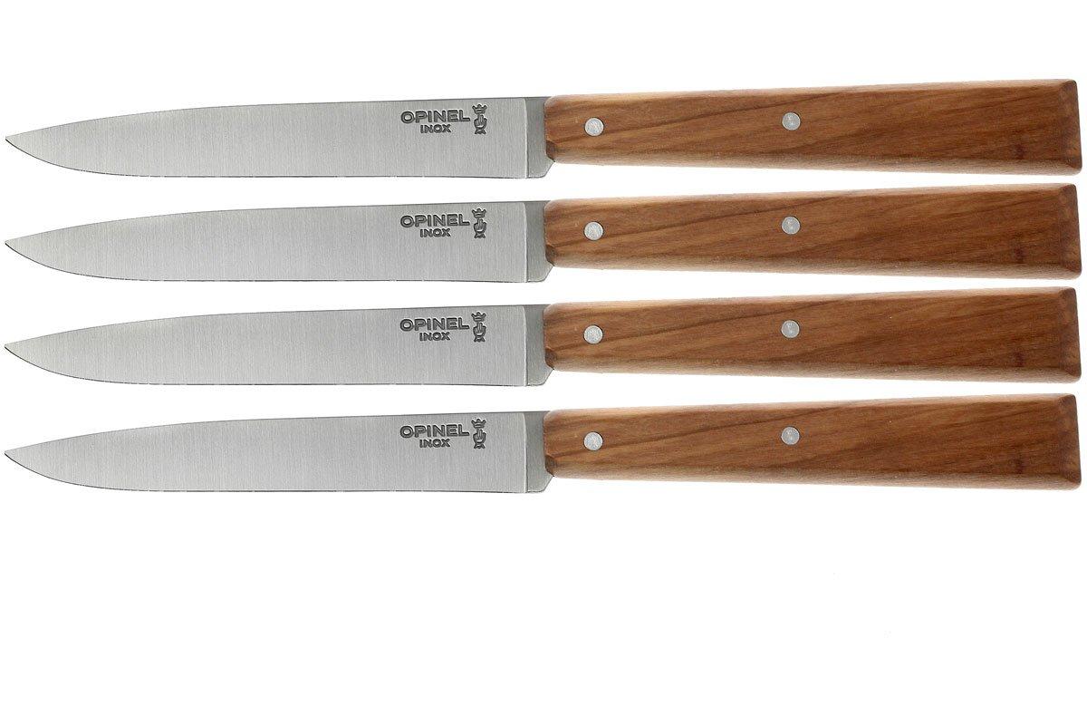 Kinematik biord regering Opinel T001515, steak knife set, Esprit Sud, olive wood | Advantageously  shopping at Knivesandtools.com