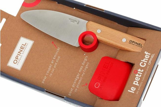 Opinel kitchen knife and finger protector 'Le petit chef