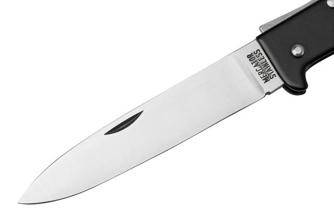 OTTER-Messer Small Mercator Brass Carbon Folding Knife - 10-701RG