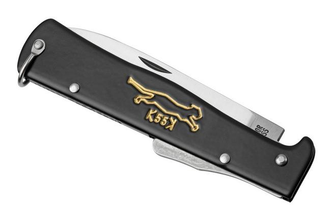 OTTER-Messer Small Mercator Brass Carbon Folding Knife - 10-701RG