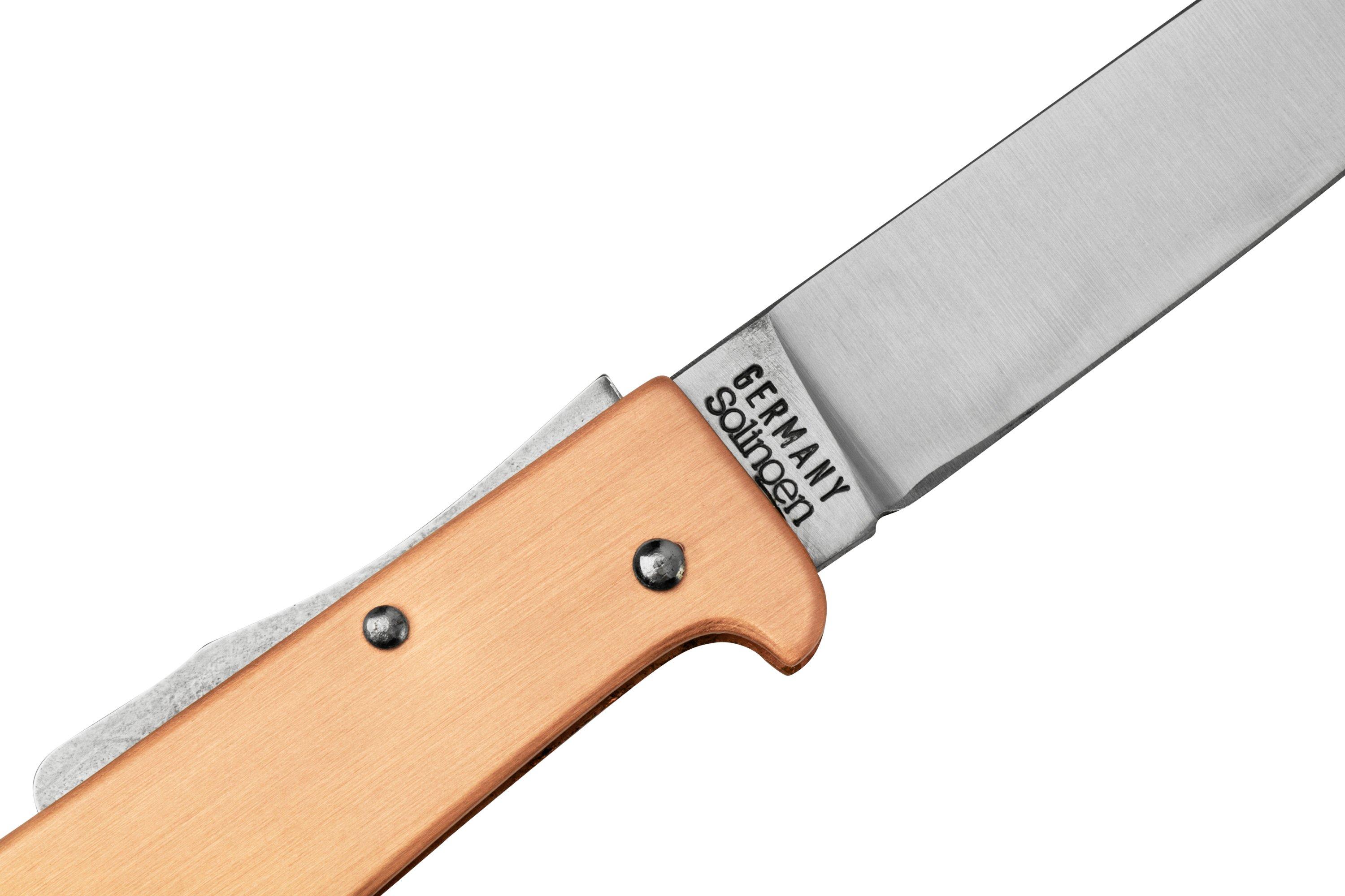 Otter Messer Copper Clip Mercator Knife, Carbon Steel, Coppe