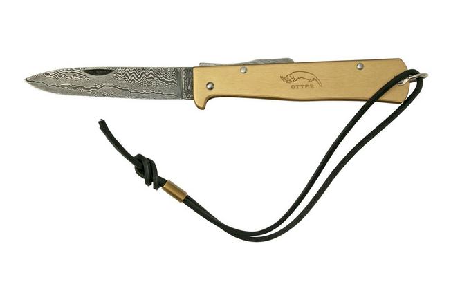 OTTER-Messer Large Mercator Brass Folding Knife 10-726 LB