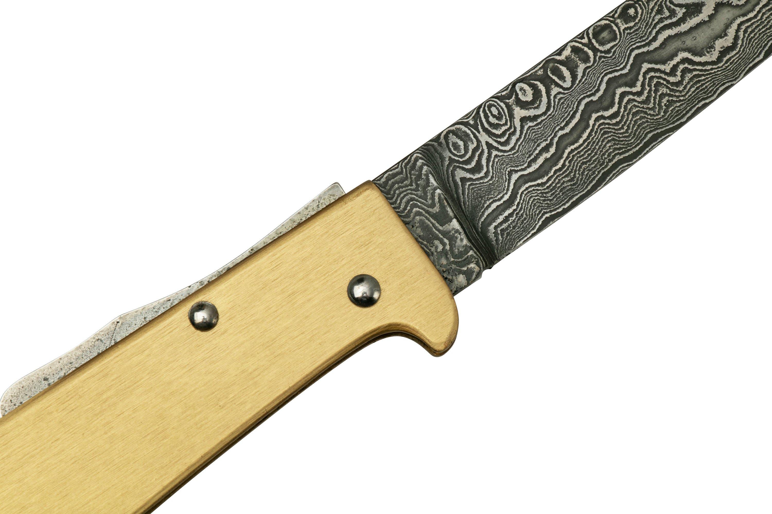 Buy Otter Mercator Copper Handle Damascus Steel Pocket Knife Online