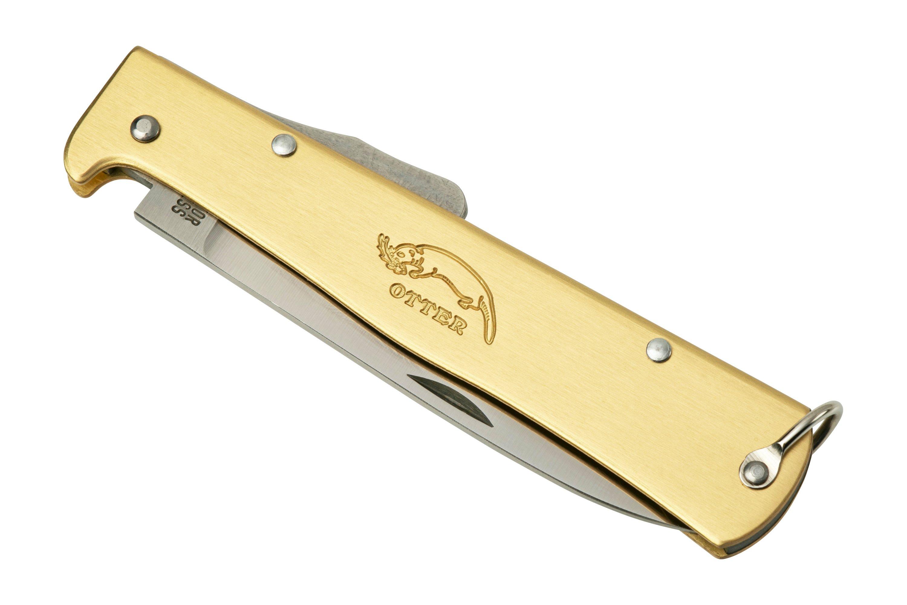 Otter Mercator 10-736 RG R Large Brass Stainless Pocket clip, pocket knife