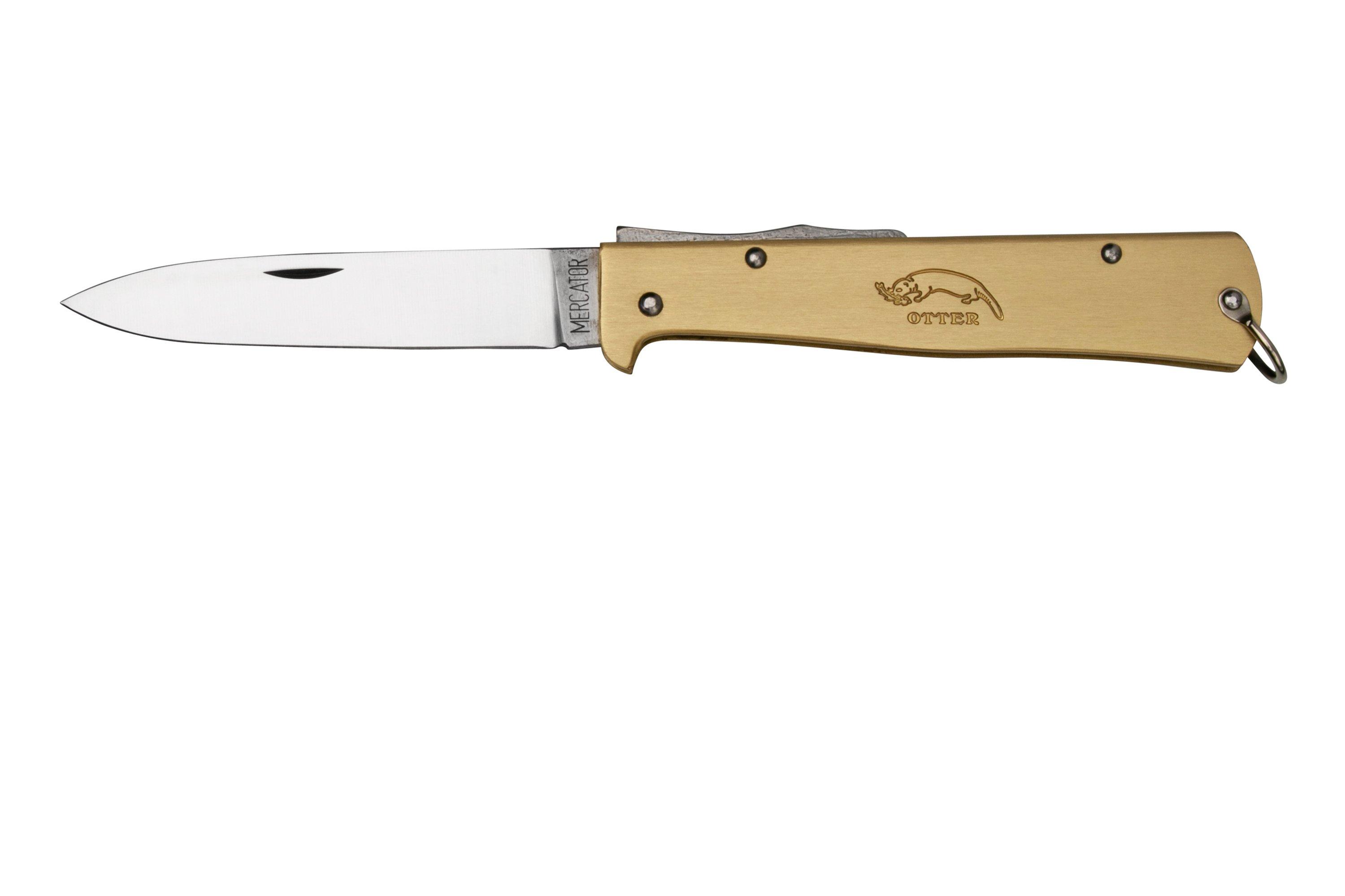 Otter Mercator 10736 RG Large Brass Carbon Pocket clip, pocket knife
