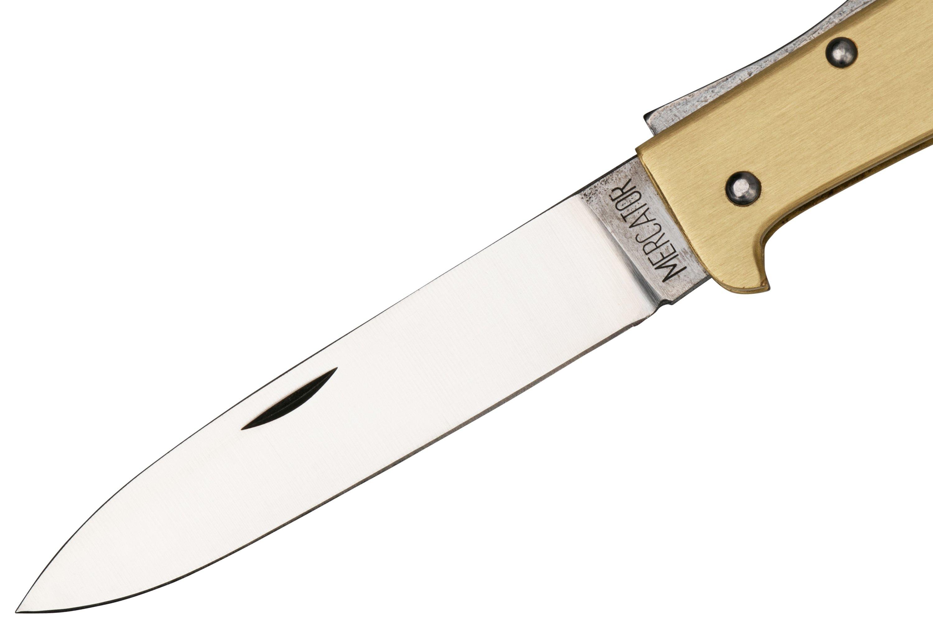Otter Mercator 10736 RG Large Brass Carbon Pocket clip, pocket knife