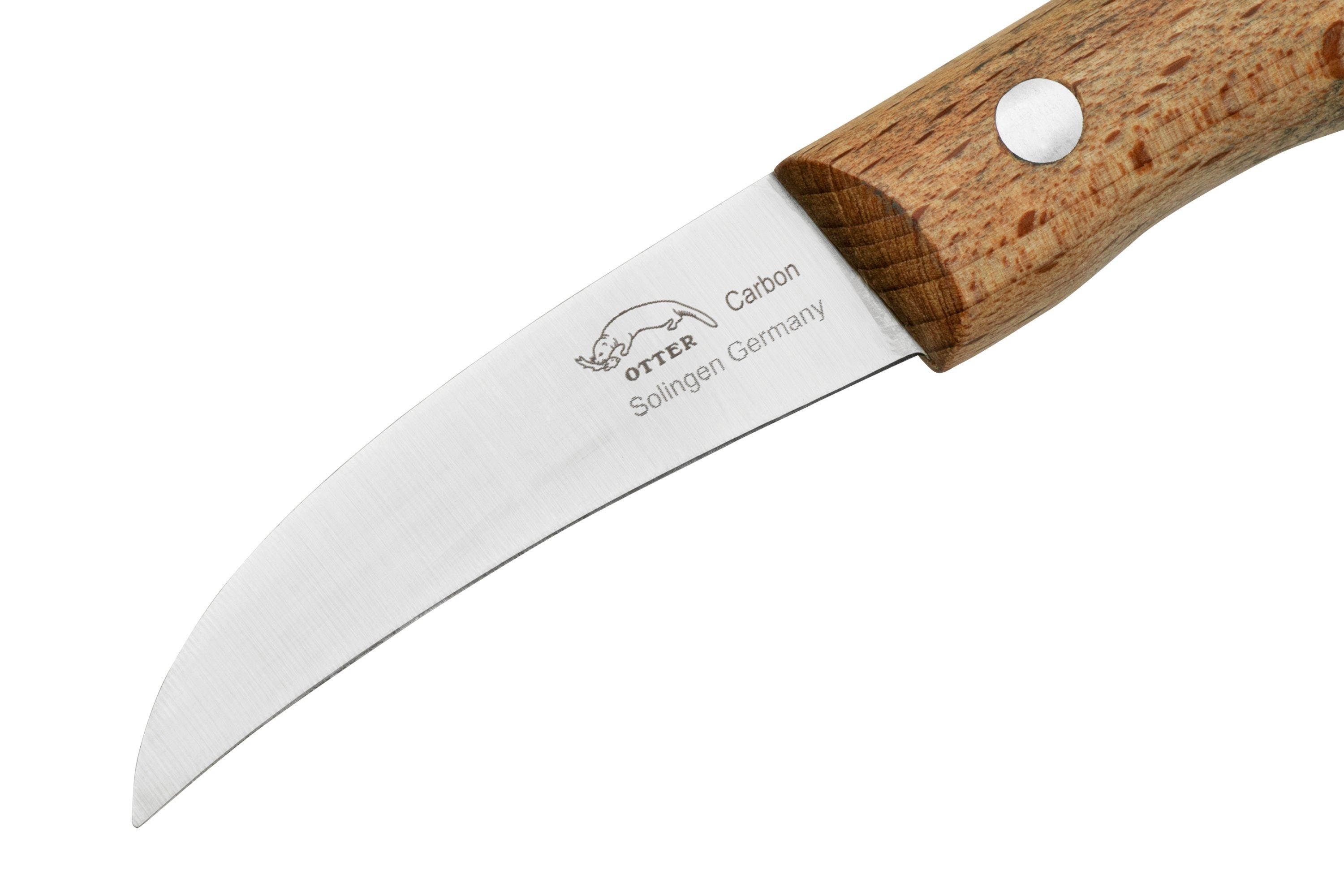 Otter Paring Knife 1010 Curved Carbon Beech, paring knife