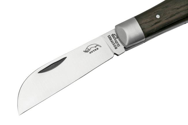 Otter Anchor Knife 171 RML Small Stainless, Smoked Oak, Stainless