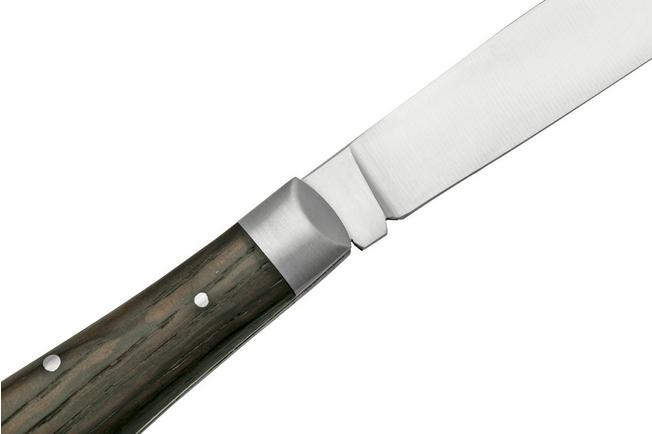 Anchor knife smoked oak small, without leather strap, Stainless steel  1.4034