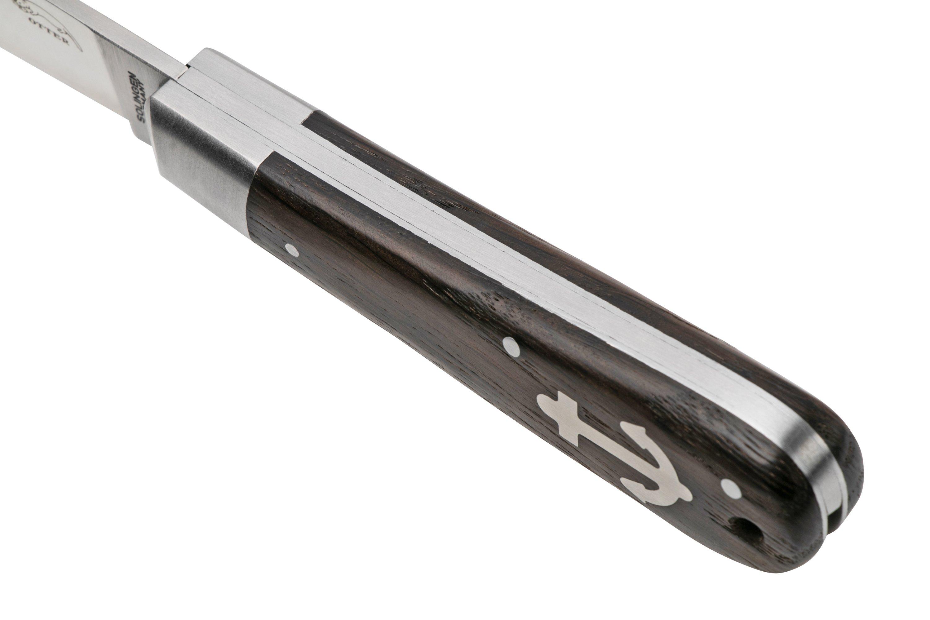 Otter Anchor Knife 172 mL Large Carbon, Smoked Oak, Stainless Anchor