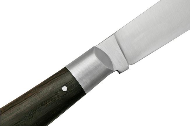 Anchor knife smoked oak small, without leather strap, Stainless steel  1.4034