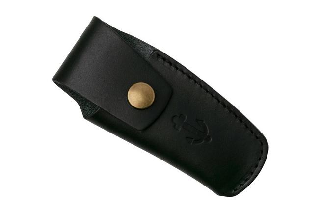 Imagen para Otter Anchor Knife SET 173 KN Large Blued Carbon, Bone, Brass Anchor, Leather Strap navaja