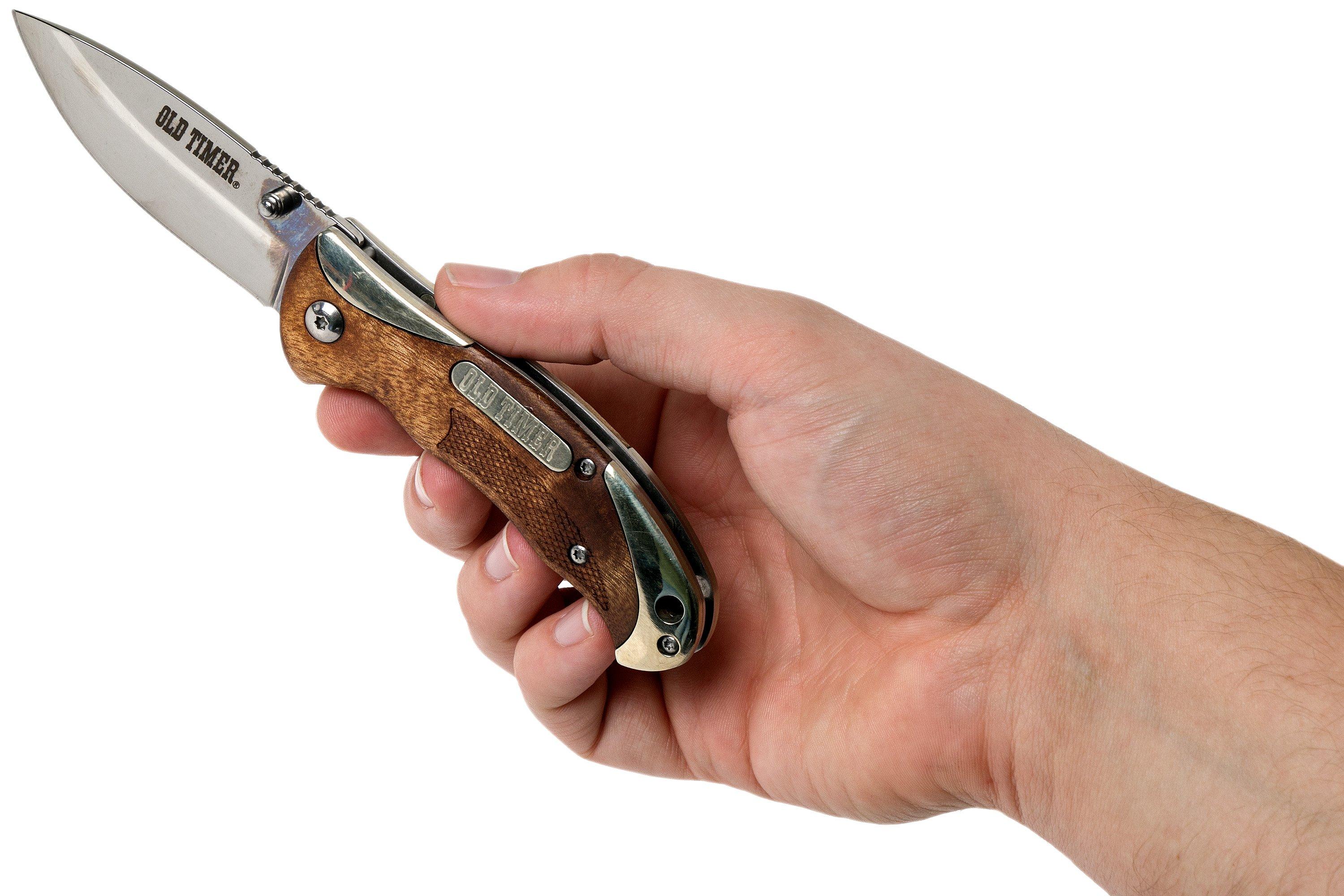 Old Timer Assisted Opener 900OT Desert Ironwood pocket knife