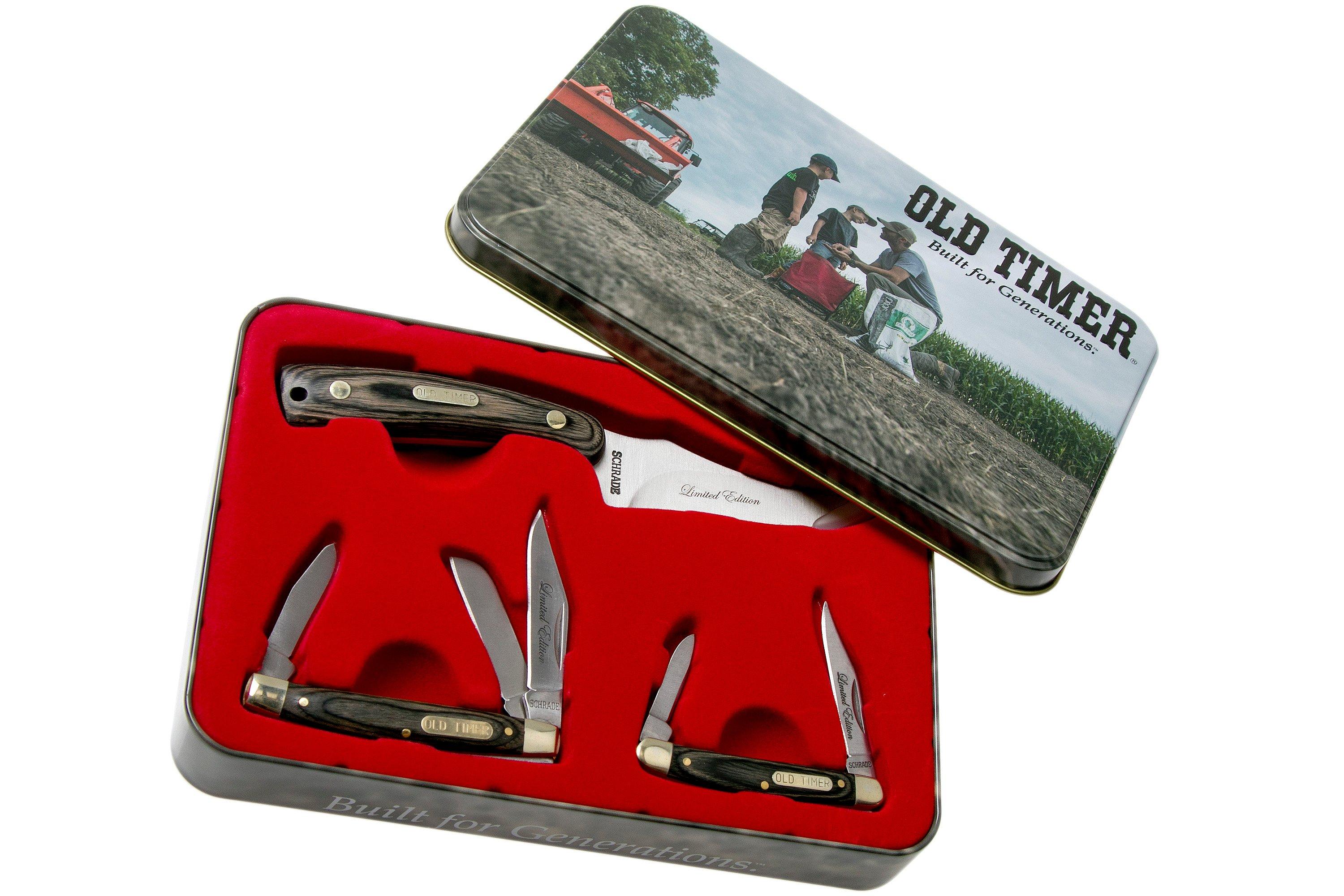 Schrade Old Timer Limited Edition Knife Gift Set in Tin