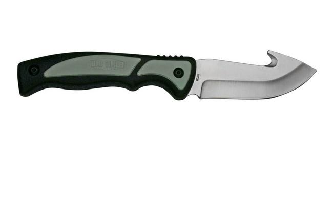 Schrade Exertion Gut Hook Fixed Blade, Satin Finish