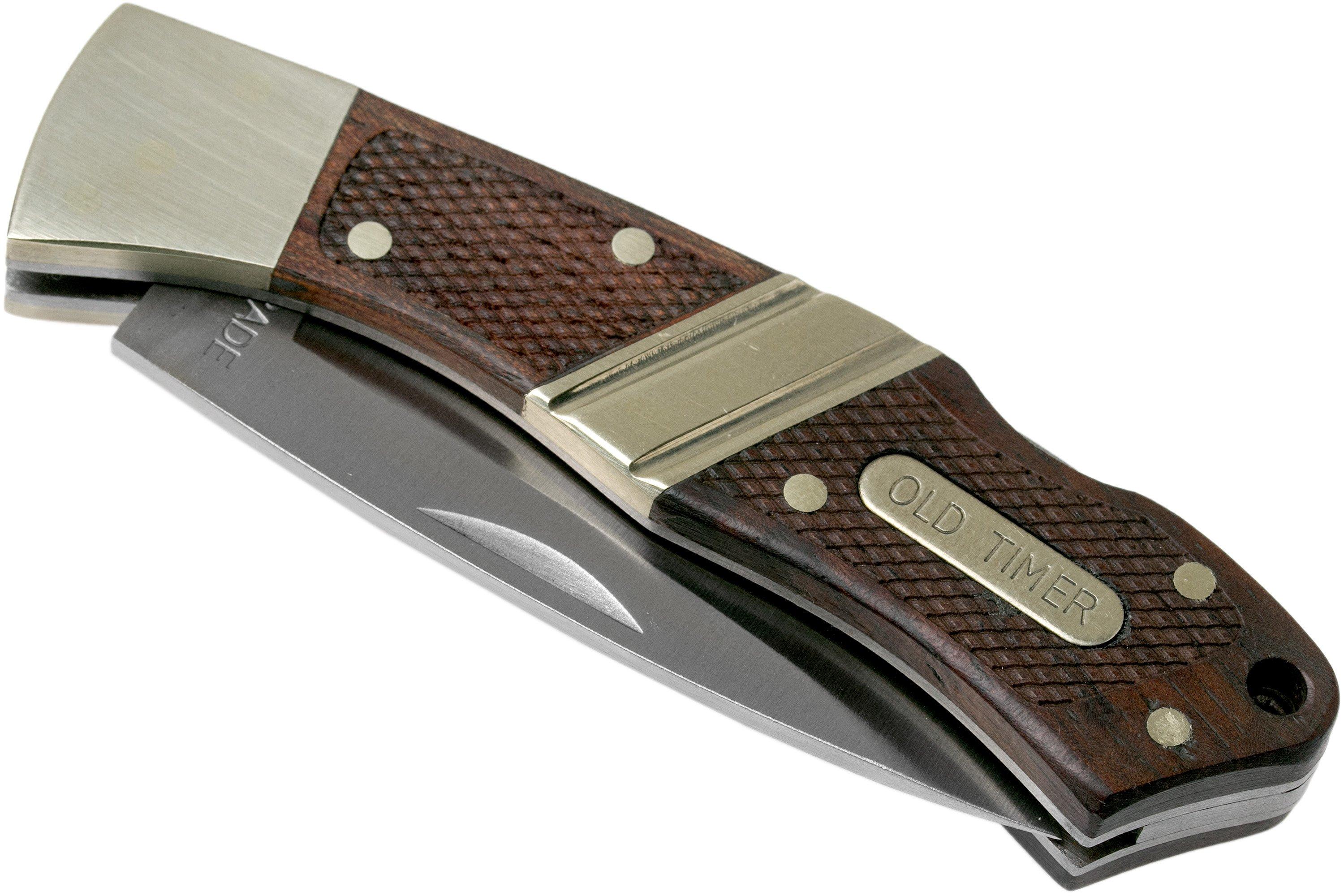 Old Timer Lockback 28OT pocket knife, with leather sheath ...