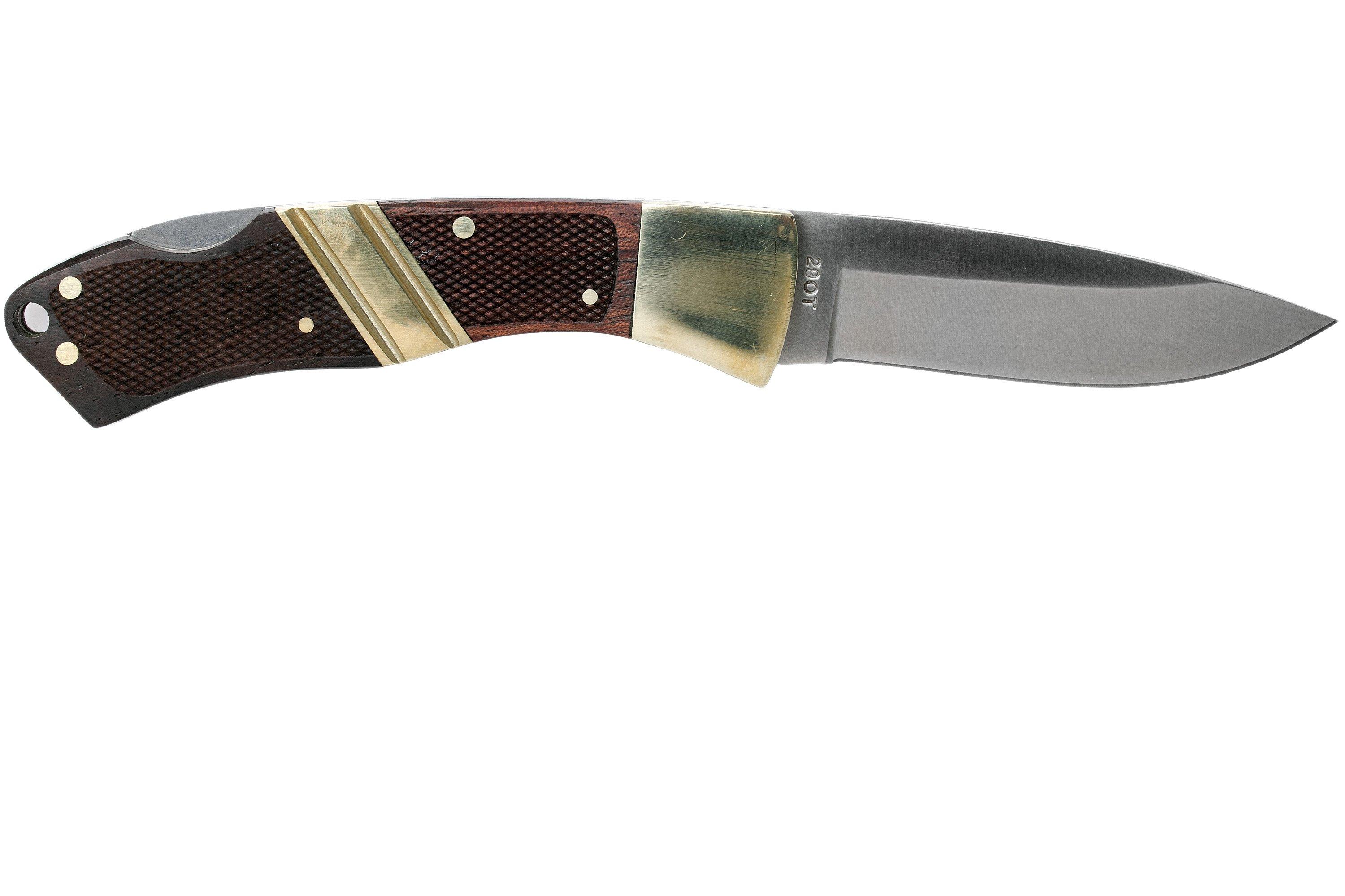 Old Timer Large Lockback 29OT pocket knife, with leather sheath