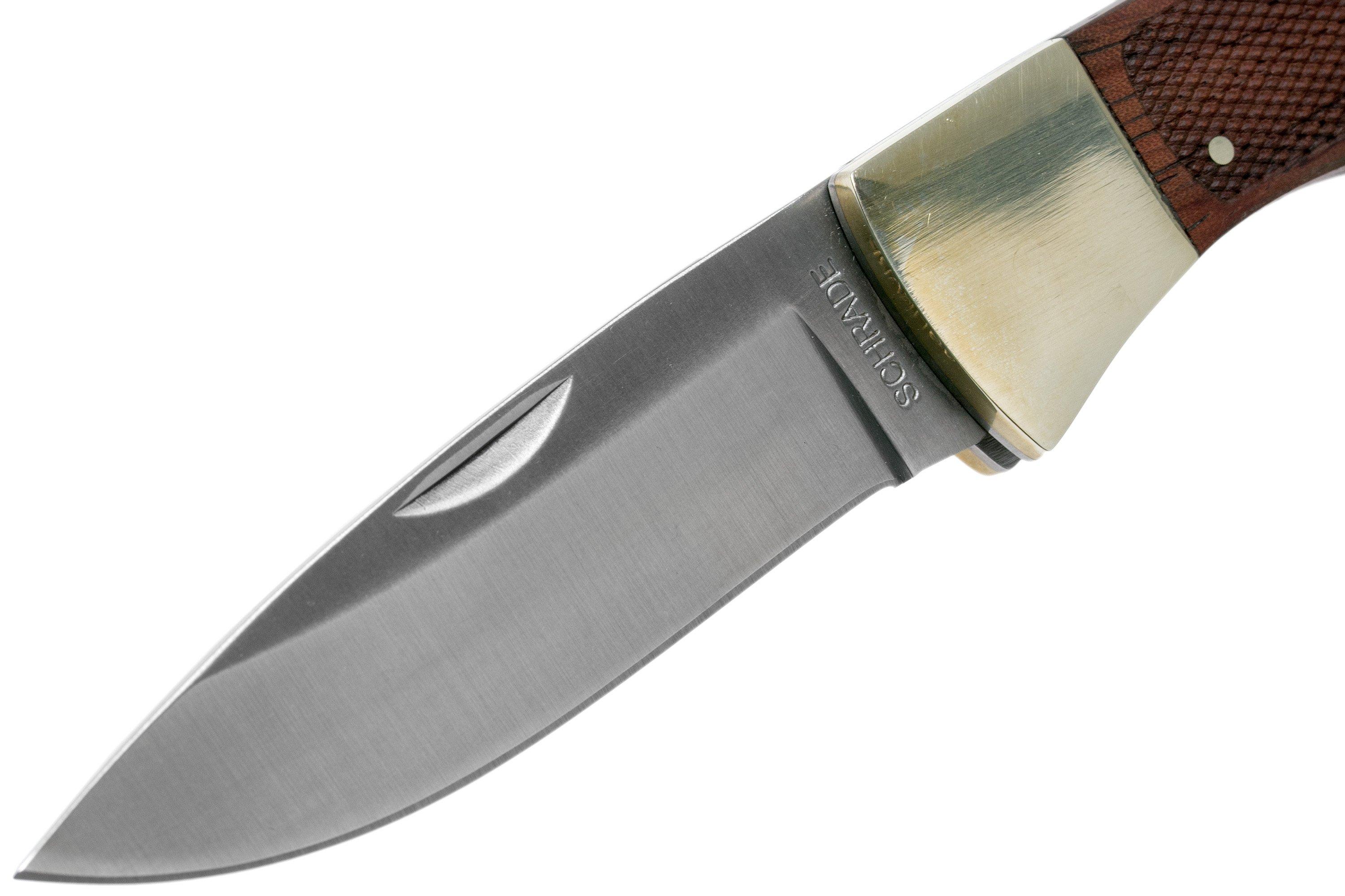 Old Timer Large Lockback 29OT pocket knife, with leather sheath