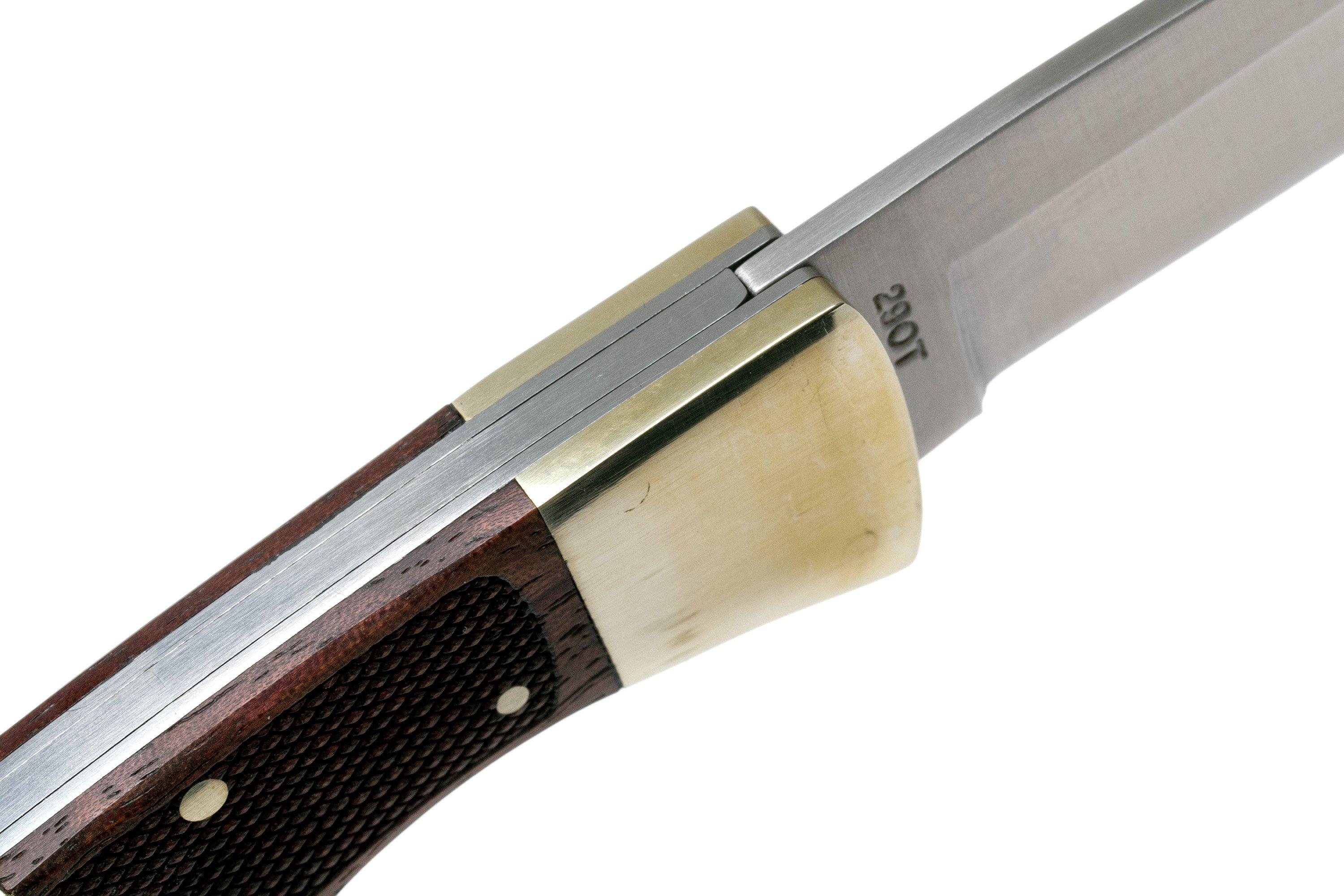 Old Timer Large Lockback 29OT pocket knife, with leather sheath