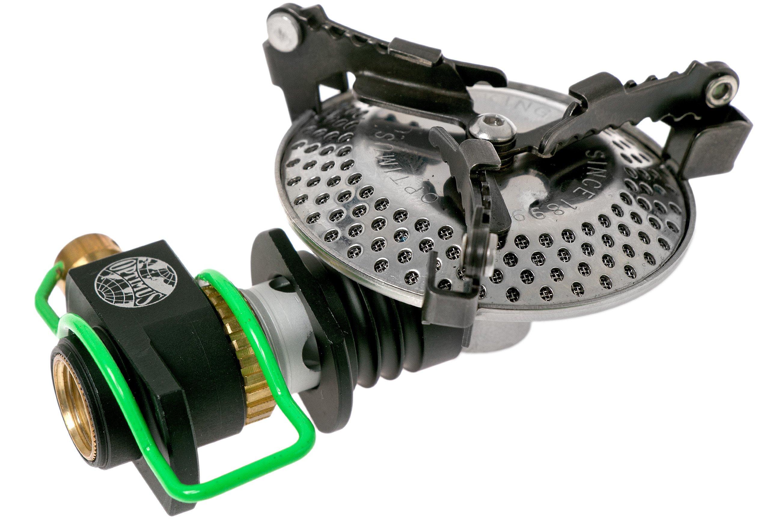 Optimus Crux Compact Backpacking Stove – Folding Burner, 3000W Power, Fits In Gas Canister
