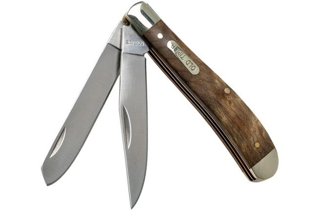 Old Timer Gunstock Trapper 94OTWDesert Ironwood, slipjoint pocket knife ...