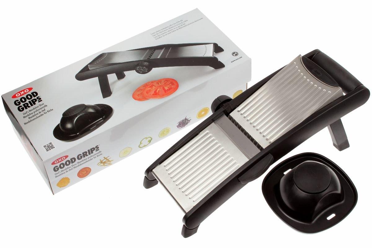 Mandoline OXO Good Grips - Trancheuse Réglable En Inox Pour Légumes - Blanc - Épaisseurs Adjustables