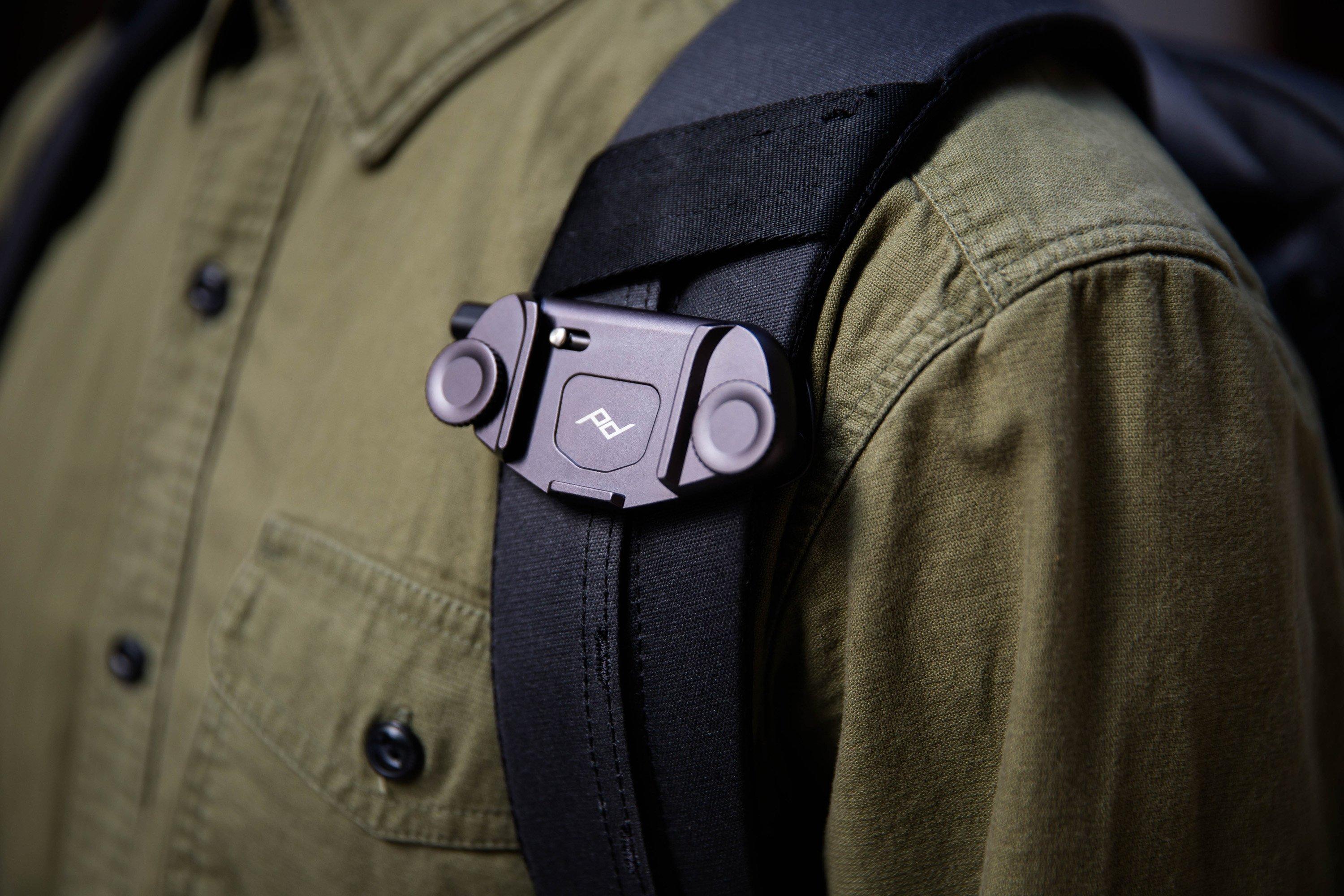 Clip D'Appareil Photo Peak Design Capture V3 - Fixation Sécurisée Sur Sangle Ou Ceinture - Libération Rapide - Compatible Arca