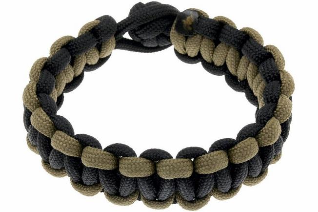 Image for Paracordgirl Cobra Wave bracelet size M, black/coyote