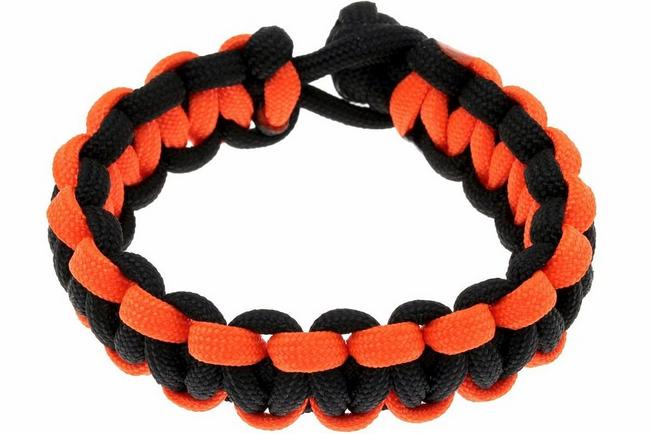 Image for Paracordgirl Cobra Wave bracelet size M, black/neon orange