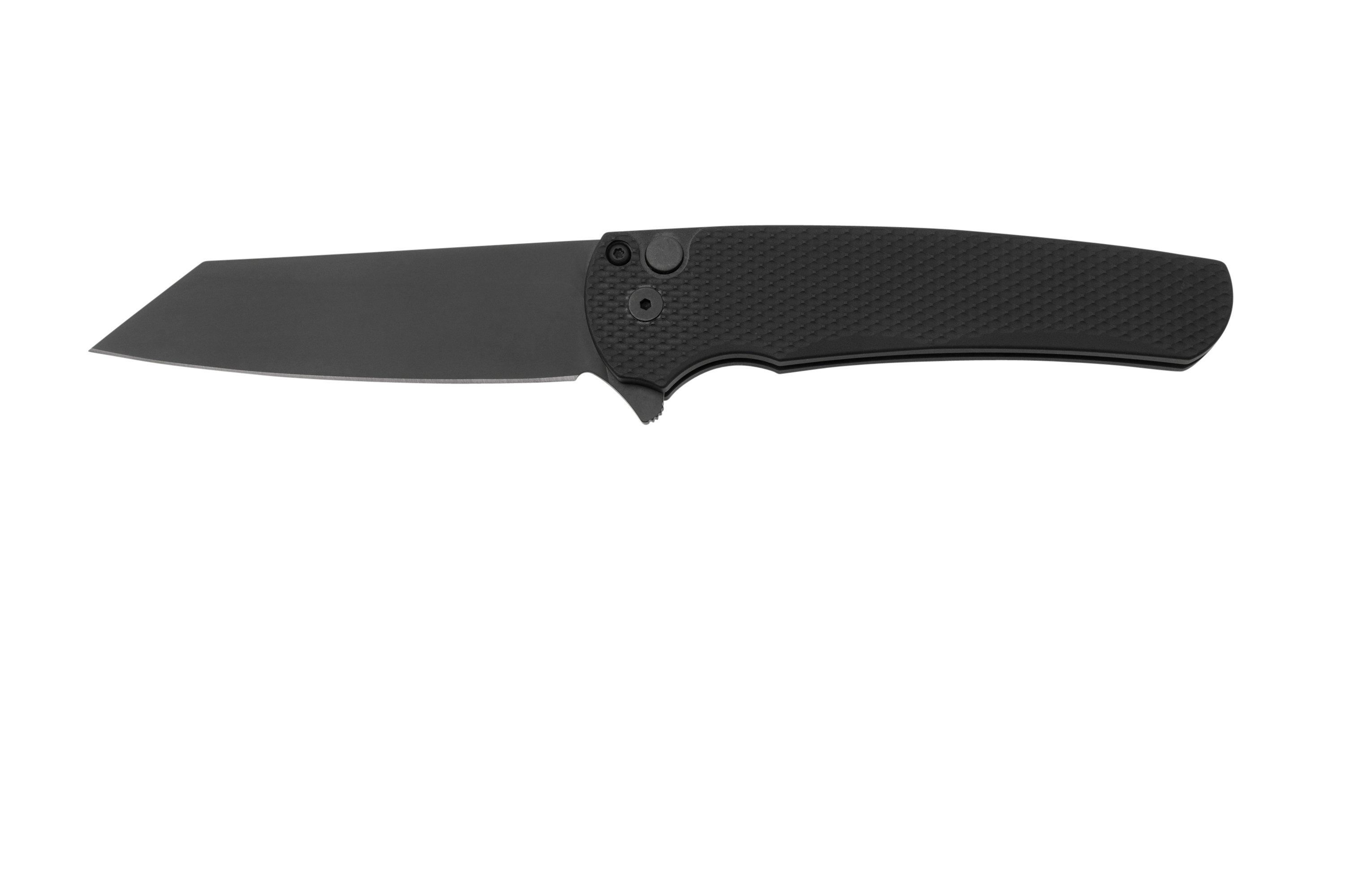 ProTech Malibu 5206 DLC Black 20CV Reverse Tanto, pocket knife