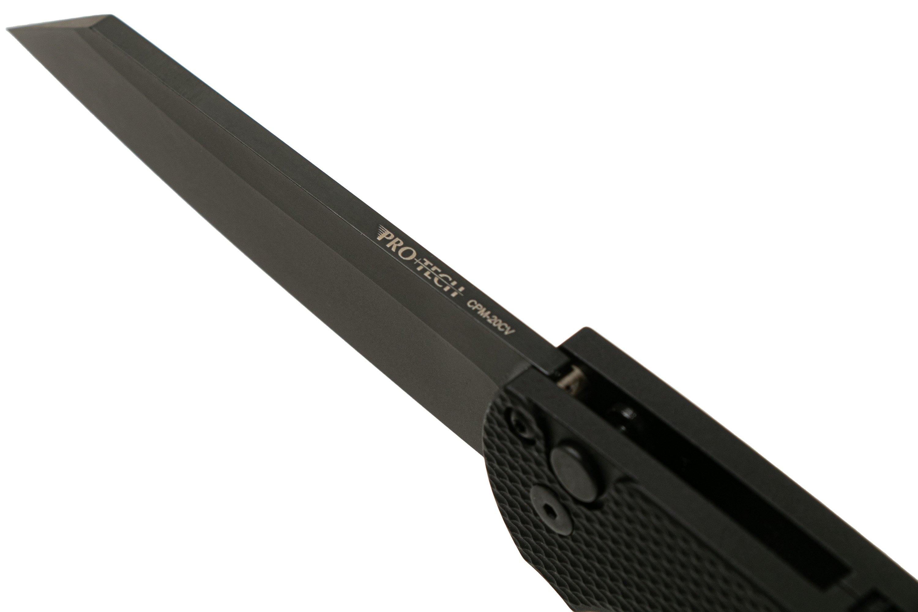 ProTech Malibu 5206 DLC Black 20CV Reverse Tanto, pocket knife