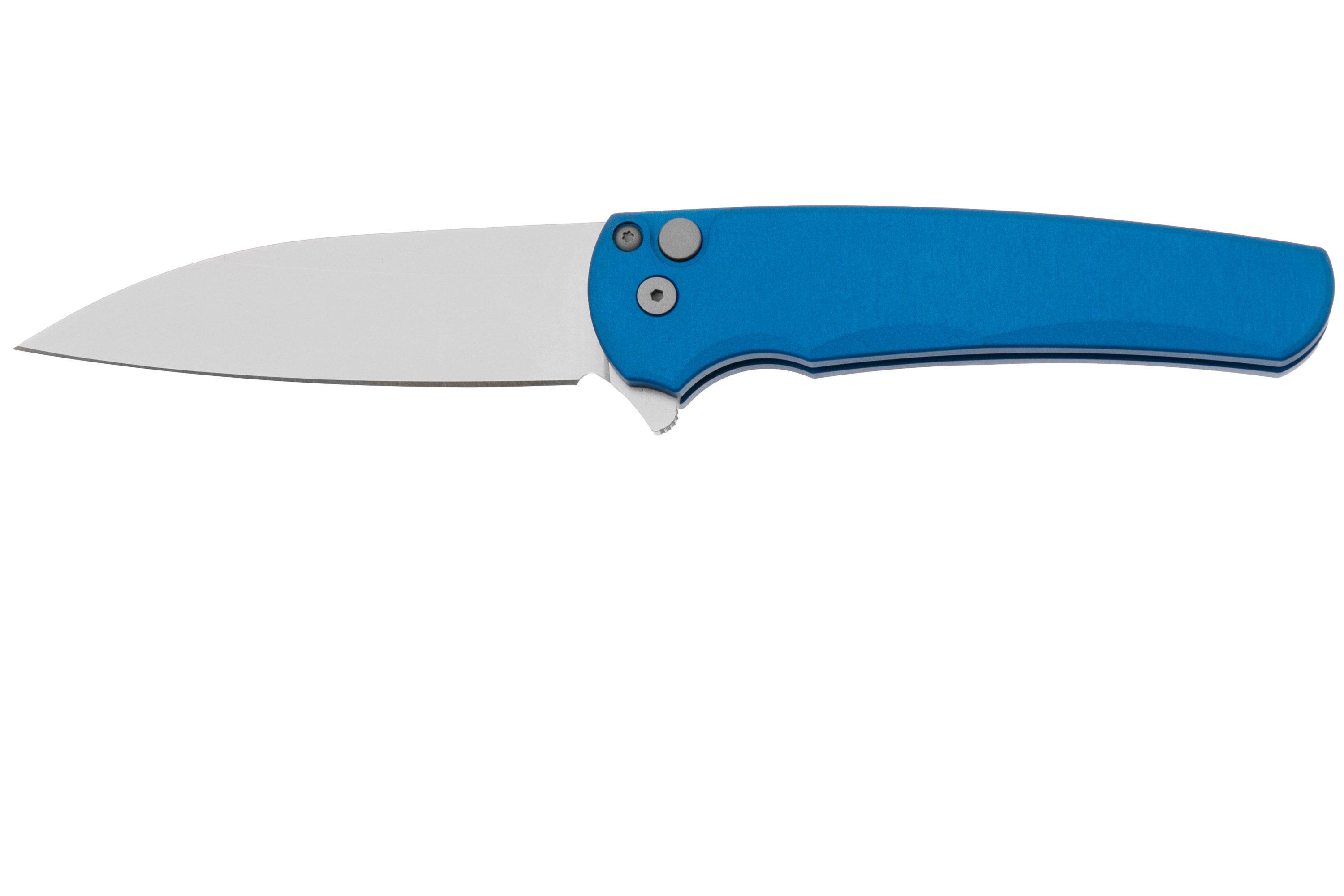Pro-Tech Malibu 5301 Smooth Handle Blue, Stonewashed Magnacut ...