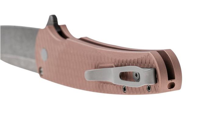 Afbeelding voor Pro-Tech Malibu 5336-LTD AW FDE, Acid Washed CPM MagnaCut Wharncliffe, Champagne Dragon Scale Aluminum, Black Lip Pearl zakmes