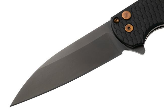 Bild für Pro-Tech Malibu 5336-LTD-SG-RGH, Limited Edition, Smoky Grey DLC CPM MagnaCut Wharncliffe, Dragon Scale Aluminum, Rose Gold Hardware Taschenmesser