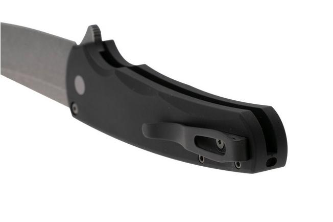 Bild für Pro-Tech Malibu 5401-AW, Acid Wash MagnaCut Reverse Tanto, Black Aluminum, Blasted Hardware Taschenmesser
