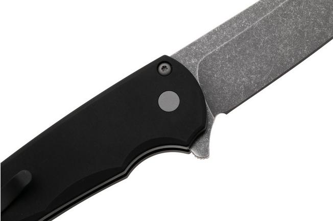 Bild für Pro-Tech Malibu 5401-AW, Acid Wash MagnaCut Reverse Tanto, Black Aluminum, Blasted Hardware Taschenmesser