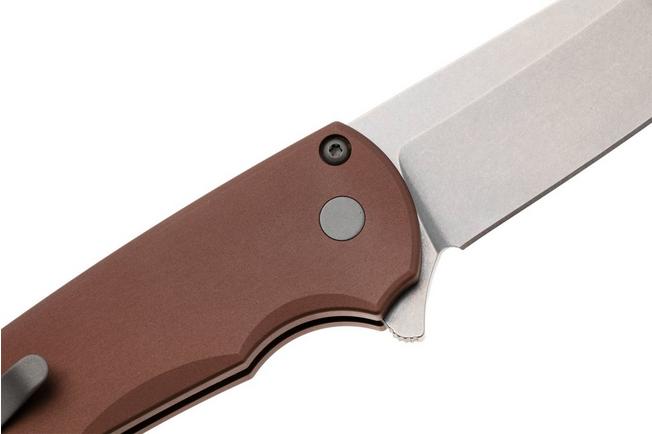 Afbeelding voor Pro-Tech Malibu 5401-FDE Stonewashed MagnaCut Reverse Tanto, Flat Dark Earth Aluminium, Blasted hardware. zakmes